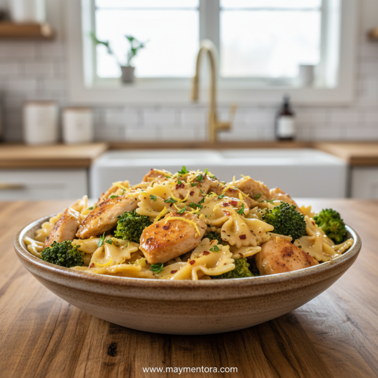 cowboy-butter-lemon-bowtie-chicken-pasta-with-broccoli-for-dinner_feature