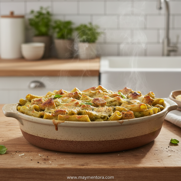 creamy-pesto-chicken-pasta-bake---easy-recipe_feature