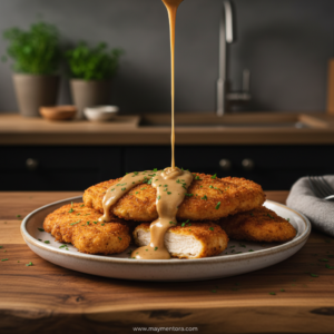 crispy-parmesan-chicken-with-a-rich-garlic-sauce---easy-dinner-idea---delectable-meal_feature